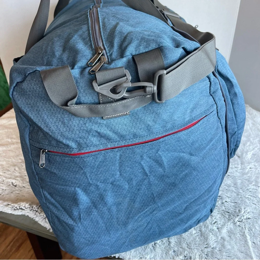 65L Foldable Travel Duffle Bag with Shoe Compartment Waterproof Lightweight